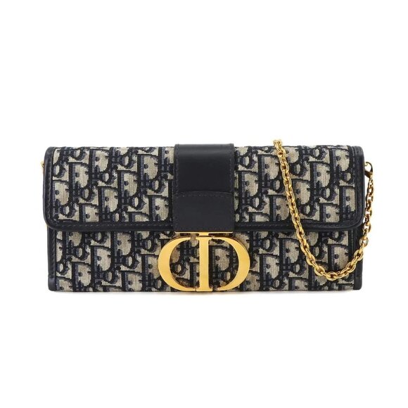 Christian Dior Oblique 30 Montaigne Clutch Chain Shoulder Bag 90233196 - Picture 1 of 11